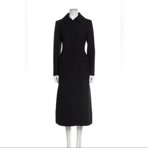 New Dolce & Gabbana Single-Breasted Coat Black